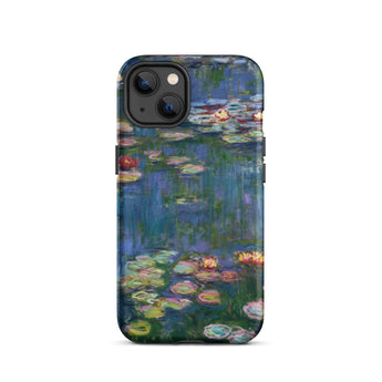 Water Lilies 1 - Claude Monet Phone Case Iphone 13 / Matte Smartphone Water Lilies Painting Case Claude Monet’s Lilies, Ultramarine
