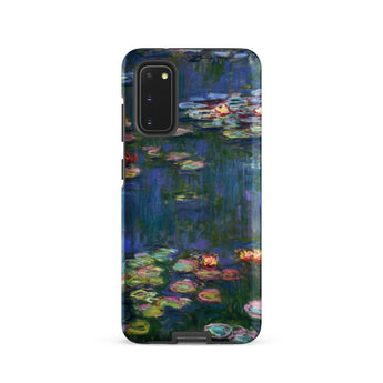 Water Lilies 1 - Claude Monet Phone Case Samsung Galaxy S20 / Matte Phone Case Vibrant Impressionist Painting Water Lilies Dark Claude