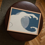 Waves and Moon - Kamisaka Sekka Kunstdruck / Leinwand, Poster Drucke & visuelle Kunstwerke, Toby Leon