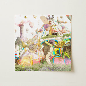 Way Back when Playpen - Myth Mash-up Collage Art Print, 12x12’’ / 31x31cm / Unframed / no Border, Posters Prints & Visual Artwork, Toby Leon