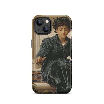 Intrecciando la Corona - Custodia Iphone di Frederic Leighton, 13 / Opaca, Custodie per Cellulari, Toby Leon