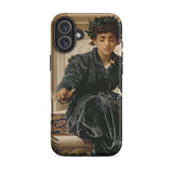 Weaving the Wreath - Custodia per iPhone di Frederic Leighton, 16 Plus / Opaca, Custodie per telefoni cellulari, Toby Leon