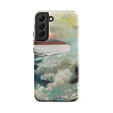 West Point Prouts Neck - Winslow Homer Phone Case Samsung Galaxy S22 Plus / Gloss Phone Case Painted Scene Boat Orange Glow Deck Winslow
