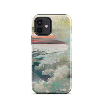 West Point Prouts Neck - Winslow Homer Phone Case Iphone 12 / Gloss Phone Case Painted Seascape Teal White Waves Distant Winslow Homer