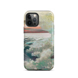 West Point Prouts Neck - Winslow Homer Phone Case Iphone 12 Pro / Matte Phone Case Painted Seascape Teal White Waves Orange Winslow Homer