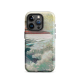West Point Prouts Neck - Winslow Homer Phone Case Iphone 15 Pro / Gloss Rugged Phone Case Painted Ocean Scene Teal White Winslow Homer