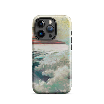 West Point Prouts Neck - Winslow Homer Phone Case Iphone 15 Pro / Gloss Rugged Phone Case Painted Ocean Scene Teal White Winslow Homer