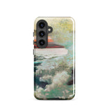 West Point Prouts Neck - Winslow Homer Phone Case Samsung Galaxy S24 / Gloss Phone Case Soft Impressionistic Painting Boat Water Blended