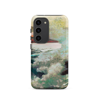 West Point Prouts Neck - Winslow Homer Phone Case Samsung Galaxy S23 / Matte Phone Case Textured Impressionistic Painting Waves Shades Teal