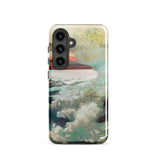 West Point Prouts Neck - Winslow Homer Phone Case Samsung Galaxy S24 / Gloss Soft Impressionistic Painting Boat Water Blended Fixed, Maine,