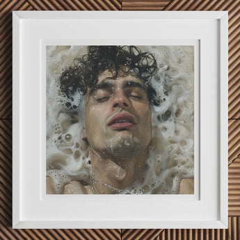 Wet Whistle - Sensual Homoerotic Dream Art Print / Canvas Framed Person Submerged Water, Latino, Symphony Swells Prints