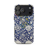 Wey - William Morris Fabric Pattern Phone Case Iphone 17 Pro Max / Matte Blue Floral White Green Accents Durable Morris’ Legendary,
