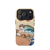 The Whale - Oskar Laske Phone Case, Teal Behemoth Breaching, Crimson Jaws Hinged, Amber-rigged Vessels Careening