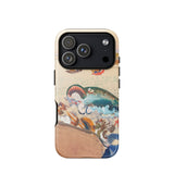 The Whale - Oskar Laske Phone Case, Teal Behemoth Breaching, Crimson Jaws Hinged, Amber-rigged Vessels Careening