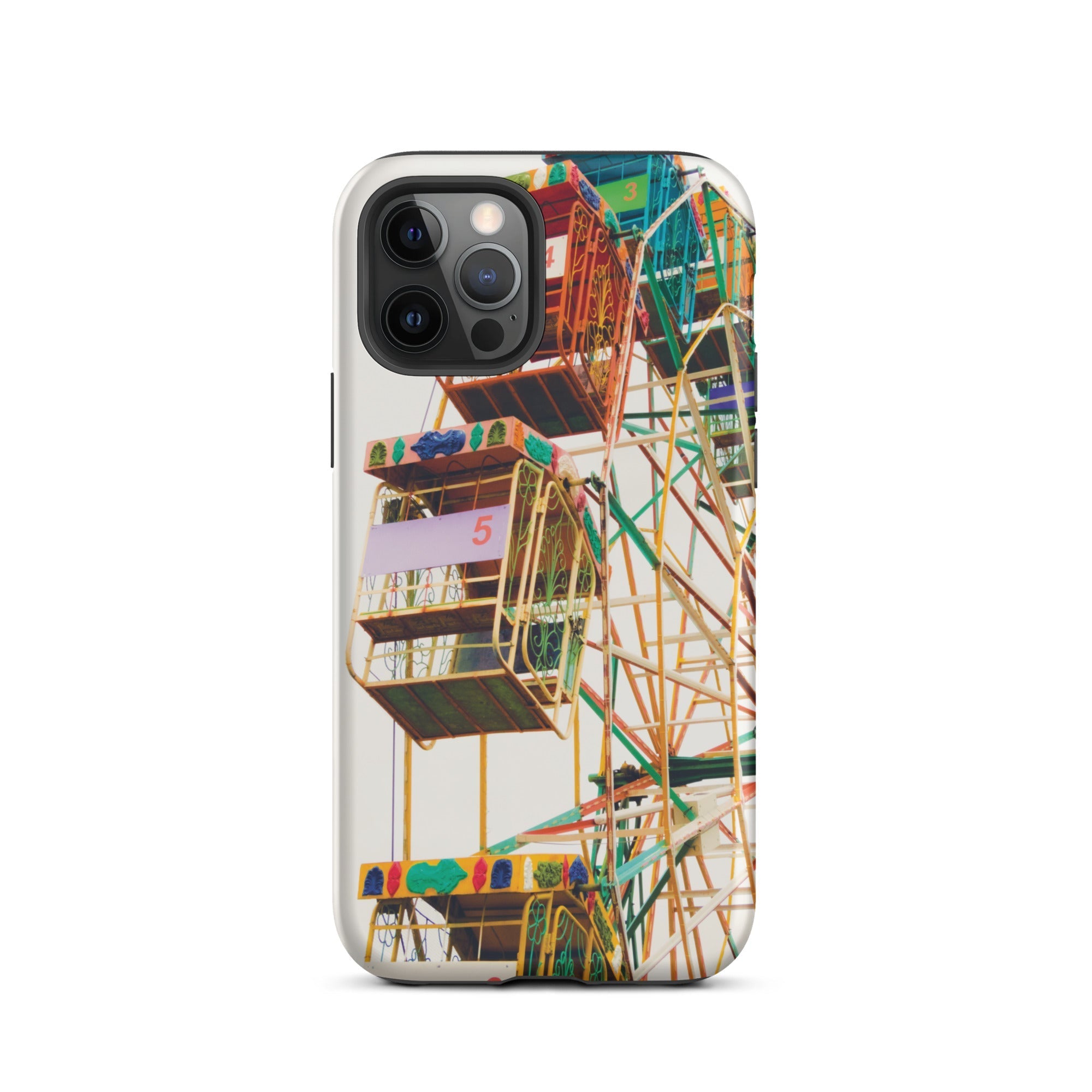 Wheel of Fortune Amusement Park Ferris Iphone Case, 12 Pro / Matte, Ferris Wheel Patterned Phone Case