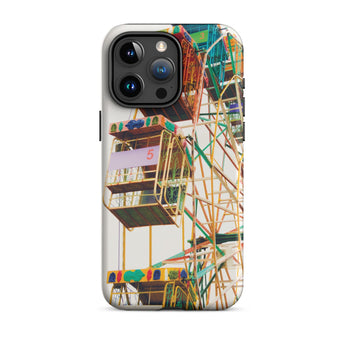 Wheel of Fortune - Cover per iPhone con ruota panoramica da luna park, 15 Pro Max / Opaca, Cover per cellulare, Toby Leon