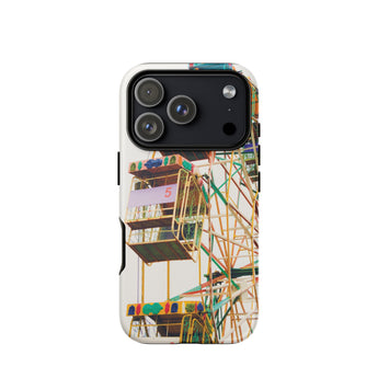 Wheel of Fortune - Cover per iPhone con ruota panoramica da luna park, 17 Pro / Opaca, Cover per cellulare, Toby Leon