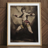 Whipped - Schwuler Zirkusdirektor Kunstdruck / Leinwand, 24x32’’ / 61x81cm / Naturrahmen / Passepartout, Poster-Drucke & visuelle Kunstwerke, Toby Leon