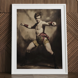 Whipped - Schwuler Zirkusdirektor Kunstdruck / Leinwand, 24x32’’ / 61x81cm / Weißer Rahmen / Passepartout, Poster-Drucke & visuelle Kunstwerke, Toby Leon