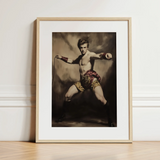 Whipped - Gay Circus Ringmaster Art Print / Canvas, 12x16’’ / 31x41cm / Natural Frame / Matboard, Posters Prints & Visual Artwork, Toby Leon