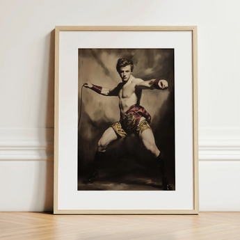 Whipped - Gay Circus Ringmaster Art Print / Canvas, 12x16’’ / 31x41cm / Natural Frame / Matboard, Posters Prints & Visual Artwork, Toby Leon