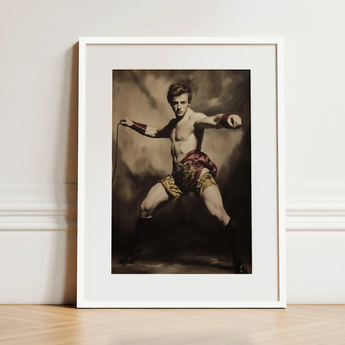 Whipped - Gay Circus Ringmaster Art Print / Canvas, 12x16’’ / 31x41cm / White Frame / Matboard, Posters Prints & Visual Artwork, Toby Leon