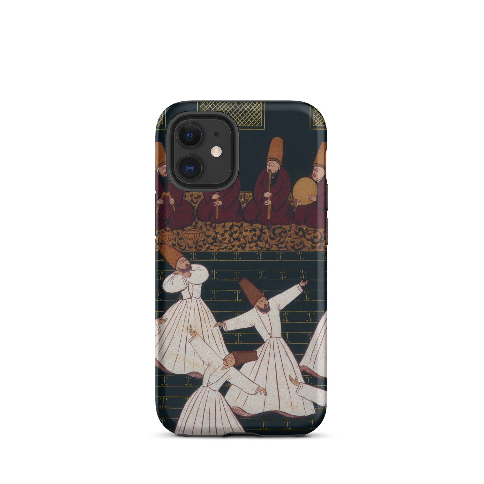Whirling Dervishes at Konya - Ottoman School Iphone Case, 12 Mini / Matte, Phone Case Dervishes Design