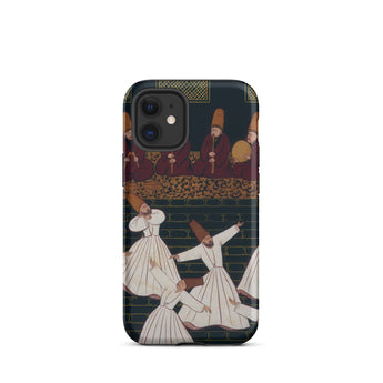 Draaiende derwisjen in Konya - Ottomaanse School iPhone-hoesje, 12 Mini / Mat, hoesjes voor mobiele telefoons, Toby Leon