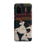 Whirling Dervishes at Konya - Ottoman School Phone Case Samsung Galaxy S20 Plus / Matte Phone Case Detailed Illustration Sufi Dancers White