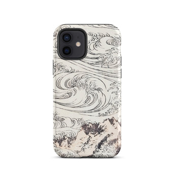 Whirlpool at Awa - Katsushika Hokusai Phone Case Iphone 12 / Matte Japanese Wave Art Phone Case Katsushika Hokusai Iphone, Ocean Forgets,