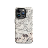 Whirlpool at Awa - Katsushika Hokusai Phone Case Iphone 15 Pro / Matte Phone Case Wave Mountain Design Katsushika Hokusai Iphone, Ocean