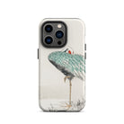 White-naped Crane - Numata Kashu Iphone Case, 14 Pro / Matte, Crane Art Phone Case