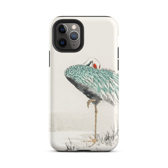White-naped Crane - Numata Kashu Phone Case Iphone 11 Pro / Matte Phone Case Crane Design Numata Kashu’s Crane, Struts, Struts Digital