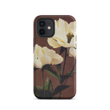 White Peony - Ogawa Kazumasa Floral Phone Case, Iphone 12 / Matte, Mobile Cases, Toby Leon