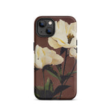 White Peony - Ogawa Kazumasa Floral Phone Case, Iphone 13 / Matte, Mobile Cases, Toby Leon