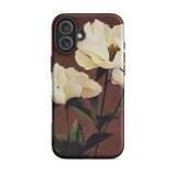 White Peony - Ogawa Kazumasa Floral Phone Case, Iphone 16 Plus / Matte, Mobile Cases, Toby Leon