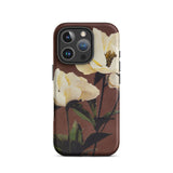 White Peony - Ogawa Kazumasa Floral Phone Case, Iphone 16 Pro / Matte, Mobile Cases, Toby Leon