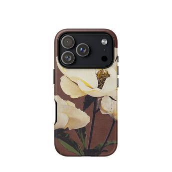 White Peony - Ogawa Kazumasa Floral Phone Case, Iphone 17 Pro / Matte, Mobile Cases, Toby Leon