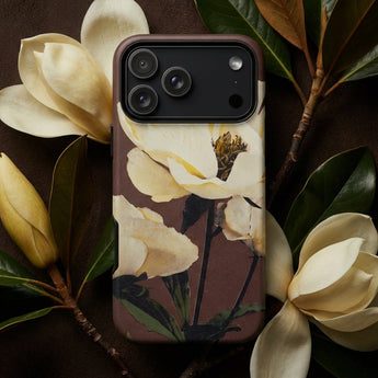 White Peony - Ogawa Kazumasa Floral Phone Case, Mobile Cases, Toby Leon