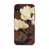 White Peony - Ogawa Kazumasa Floral Phone Case, Iphone Xr / Matte, Mobile Cases, Toby Leon