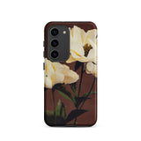 White Peony - Ogawa Kazumasa Floral Phone Case, Samsung Galaxy S23 / Matte, Mobile Cases, Toby Leon