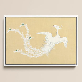 White Phoenix - Kamisaka Sekka Momoyogusa Art Print / Canvas, 18x12’’ / 46x31cm / Frame, Posters Prints & Visual Artwork, Toby Leon