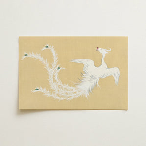 White Phoenix - Kamisaka Sekka Momoyogusa Art Print / Canvas, 18x12’’ / 46x31cm / Unframed / no Border, Posters Prints & Visual Artwork,
