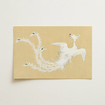 White Phoenix - Kamisaka Sekka Momoyogusa Art Print / Canvas, 18x12’’ / 46x31cm / Unframed / no Border, Posters Prints & Visual Artwork,