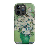 White Roses - Vincent Van Gogh Phone Case, Iphone 15 Pro Max / Matte, Mobile Cases, Toby Leon