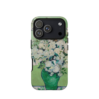 White Roses - Vincent Van Gogh Phone Case, Iphone 17 Pro / Matte, Mobile Cases, Toby Leon