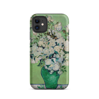 White Roses - Vincent Van Gogh Phone Case Iphone 11 / Matte Floral-patterned Phone Case Vincent Gogh, Cradle Post-impressionist Brilliance,