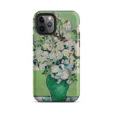 White Roses - Vincent Van Gogh Phone Case Iphone 11 Pro / Matte Floral-patterned Phone Case Vincent Gogh, Cradle Post-impressionist