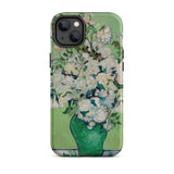 White Roses - Vincent Van Gogh Phone Case Iphone 14 Plus / Matte Phone Case Floral Painting Vincent Gogh, Cradle Post-impressionist