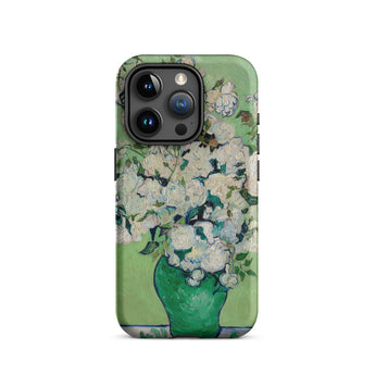 White Roses - Vincent Van Gogh Phone Case Iphone 15 Pro / Matte Floral Art Phone Case Vincent Gogh, Cradle Post-impressionist Brilliance,